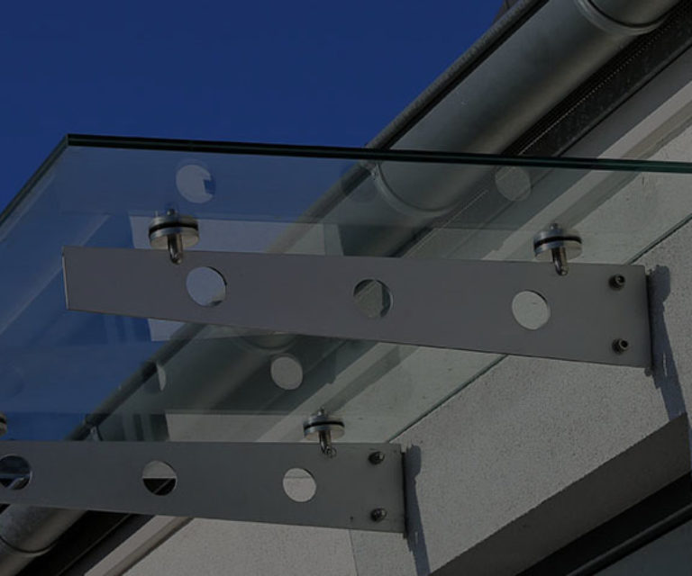 Vetreria Santa Croce pensiline in vetro Costabissara